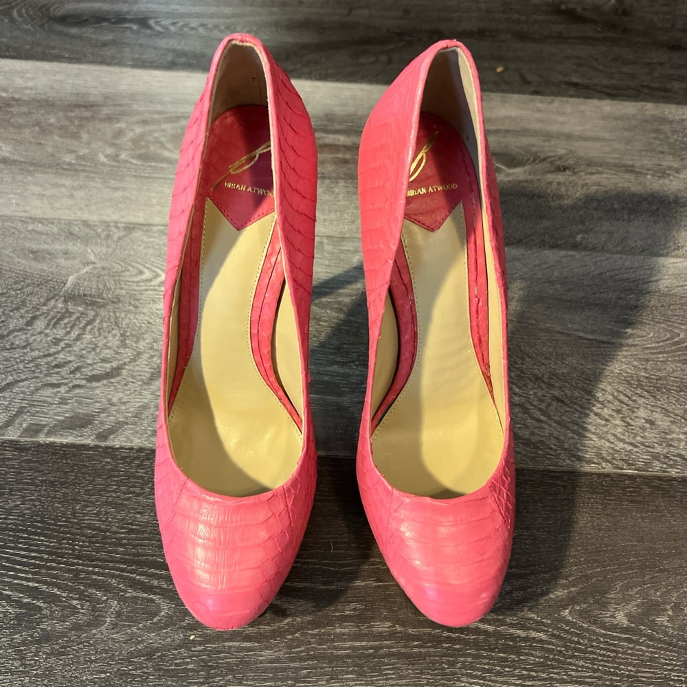 Brian Atwood Pink High Heels Timeless Elegance